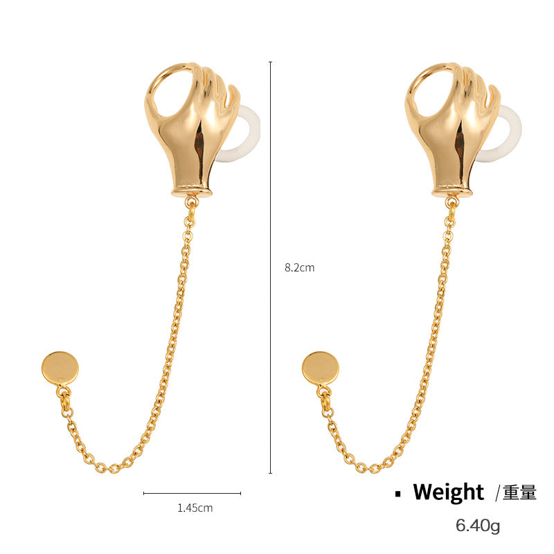 Pendientes De Aleación De Cadena De Auricular Anti Perdida al por mayor